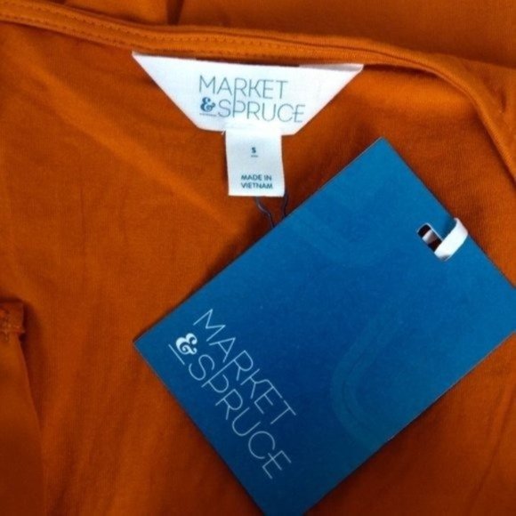 Stitch Fix Market & Spruce Textured Dot Tank Top In Pumpkin Size Small - Picture 6 of 7